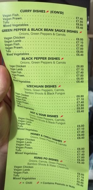  at Hong Kong Vegan in Wakefield