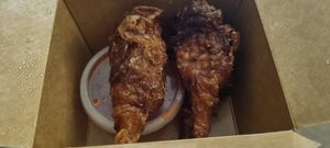 Salt and pepper drumsticks (old style) at Hong Kong Vegan in Wakefield