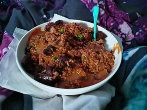 Vegan lamb rice with curry sauce 🤤🤤 at Hong Kong Vegan in Wakefield
