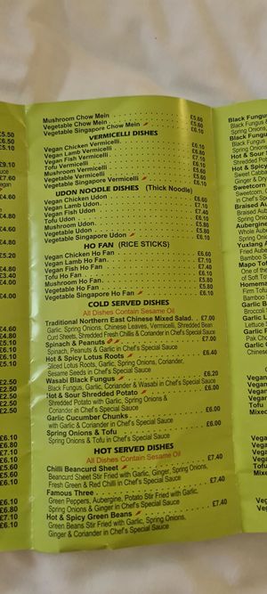 "" at Hong Kong Vegan in Wakefield