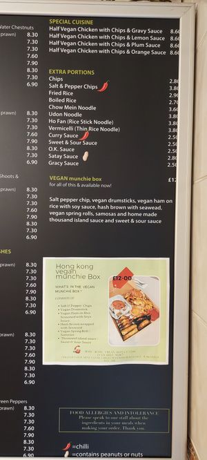  at Hong Kong Vegan in Wakefield