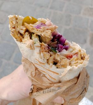 No Chicken Shawarma Wrap at Taïm Streetfood in Vienna