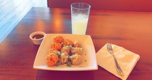 Half steamed half fried  at MOMO Kitchen in Chesapeake