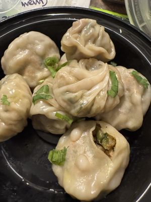 Steamed vegan dumplings   at MOMO Kitchen in Chesapeake