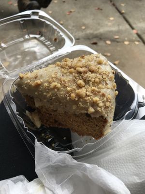 Carrot cake - HUGE at Earth To Us in Raleigh