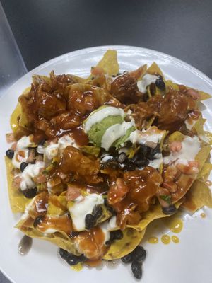 Nachos with chicken  at Earth To Us in Raleigh