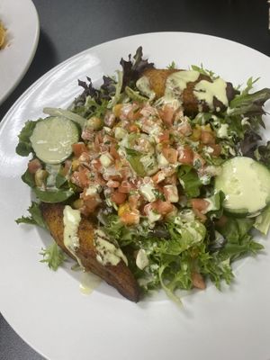 Chickpea salad  at Earth To Us in Raleigh