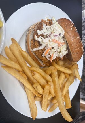 BBQ sandwich  at Earth To Us in Raleigh