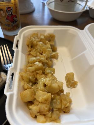 Home Fries with Garlic Sauce  at Earth To Us in Raleigh