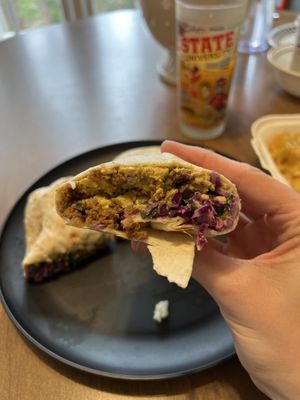 Vegan Breakfast Burrito (Impossible Meat)  at Earth To Us in Raleigh