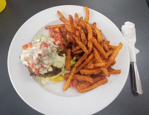 Open-Faced Impossible Patacon at Earth To Us in Raleigh