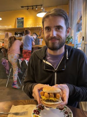 Tot Burger   at The Trashy Vegan in Asheville