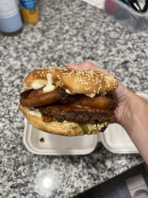 Special Burger  at The Trashy Vegan in Asheville
