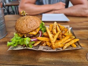 Mad burger at Mad Mad Vegan - Lavapiés in Madrid