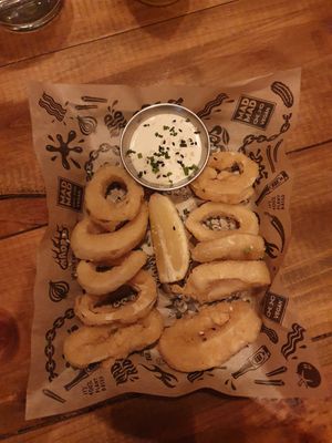 Calamares: muy ricos at Mad Mad Vegan - Lavapiés in Madrid