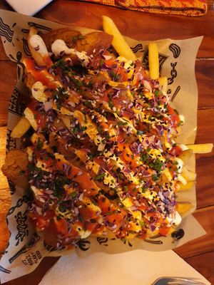 Berliner bratwurst at Mad Mad Vegan - Lavapiés in Madrid