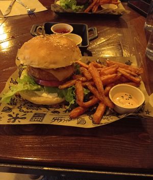 Burger Rock'n chick'n at Mad Mad Vegan - Lavapiés in Madrid