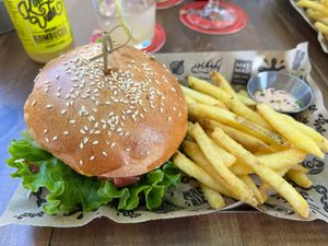 Bacon Burger  at Mad Mad Vegan - Lavapiés in Madrid