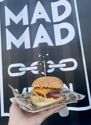 Chick’n burger @ Mad Cool  at Mad Mad Vegan - Lavapiés in Madrid