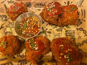 Cauliflower wings  at Mad Mad Vegan - Lavapiés in Madrid