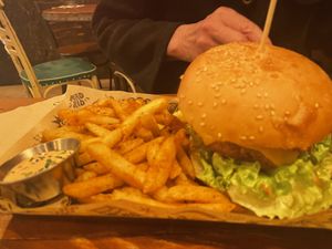 Cajun fries and the mad signature   at Mad Mad Vegan - Lavapiés in Madrid