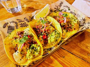 Tacos (Beyond ground beef)  at Mad Mad Vegan - Lavapiés in Madrid