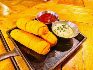 Tequeños (cheese rolls)  at Mad Mad Vegan - Lavapiés in Madrid