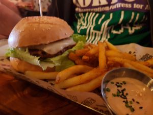 Dirty Philly. Burger at Mad Mad Vegan - Lavapiés in Madrid