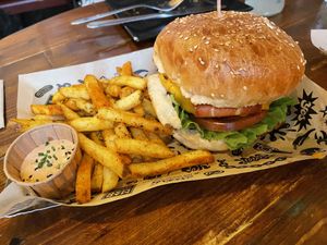 Double cheese vacon  at Mad Mad Vegan - Lavapiés in Madrid