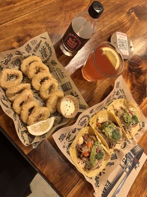 camalar and tacos  at Mad Mad Vegan - Lavapiés in Madrid