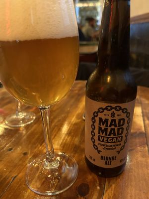Blonde Ale  at Mad Mad Vegan - Lavapiés in Madrid