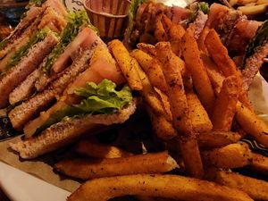 Club sandwich at Mad Mad Vegan - Lavapiés in Madrid