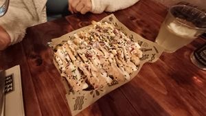 Patatas con picadillo y salsa at Mad Mad Vegan - Lavapiés in Madrid