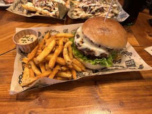 Dirty Philly (with Cajún fries)  at Mad Mad Vegan - Lavapiés in Madrid