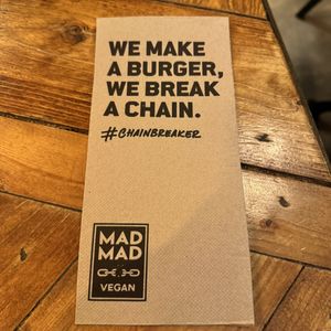 Napkin   at Mad Mad Vegan - Lavapiés in Madrid