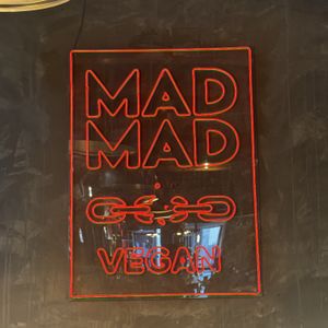 Sign  at Mad Mad Vegan - Lavapiés in Madrid