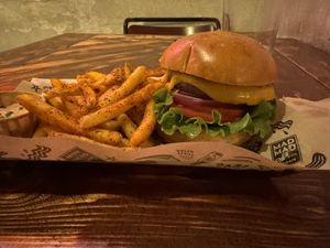 Vegan burger   at Mad Mad Vegan - Lavapiés in Madrid