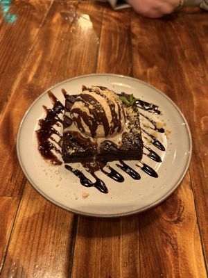 American brownie dessert   at Mad Mad Vegan - Lavapiés in Madrid