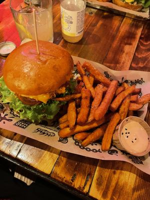 Chicken burger  at Mad Mad Vegan - Lavapiés in Madrid