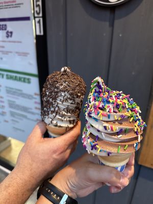 Twists with sprinkles   at Homestyle Creamery in Cold Spring