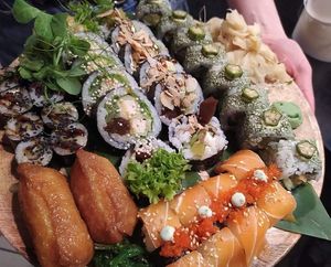 100% vegan set at Yami Vegan Sushi in Katowice