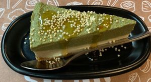Match cheesecake   at Yami Vegan Sushi in Katowice