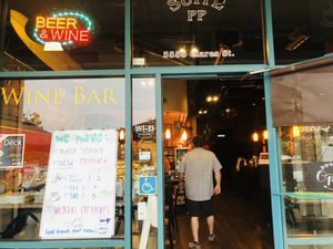 Pretty entrance! at Zizzo's Coffeehouse & Wine Bar in Capitola