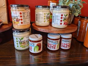 Vegan items for sale at Zizzo's Coffeehouse & Wine Bar in Capitola