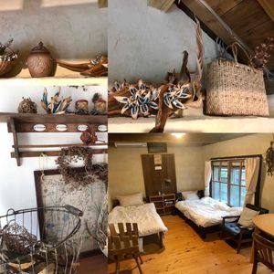 A cozy room with lots of herb decorations. Wi-Fi is available. at Taketomi Island Guest House 竹富島ゲストハウス in Taketomi