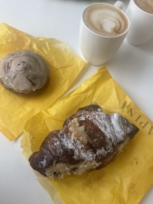 Almond Croissant and Cinnamon Brioche   at Arapina in South East London