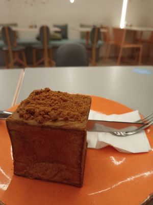 Biscoff cube at Arapina in South East London