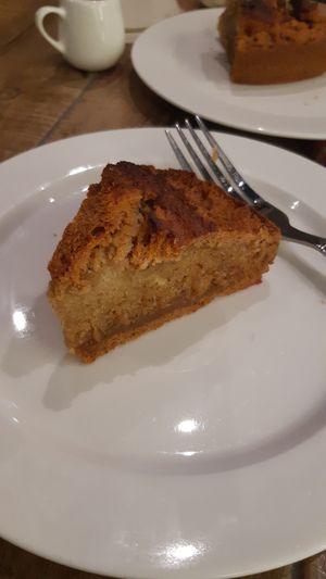 Banana bread, fresh and hot out of the oven! at Veganecessity Cafe in Phuket