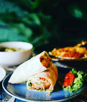 Wraps at Veganecessity Cafe in Phuket