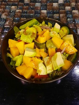 Mango Avocado salad at Veganecessity Cafe in Phuket